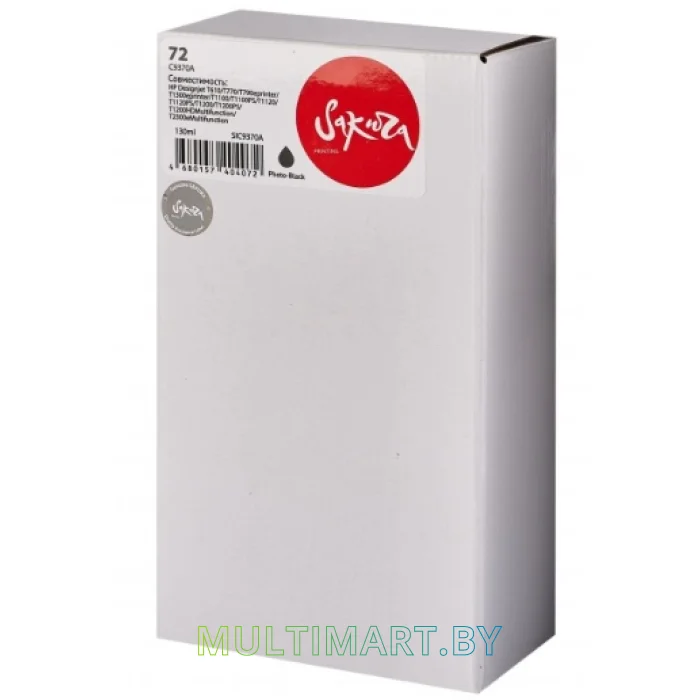 Картридж Sakura Printing SIC9370A (аналог HP 72 Photo Black)